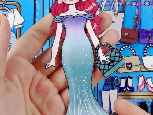 Кукла для одевания, набор материалов, небольшая сумка, «сделай сам», русалка