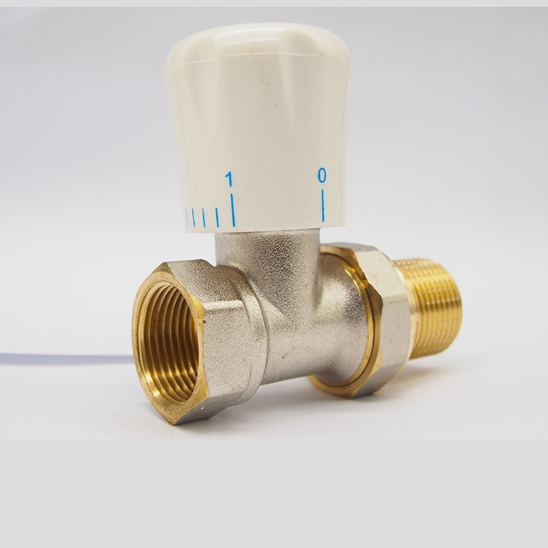 Warm control valve brass warm control valve adjusting valve heating sheet warm control valve full copper straight valve angle valve DN15 20 25