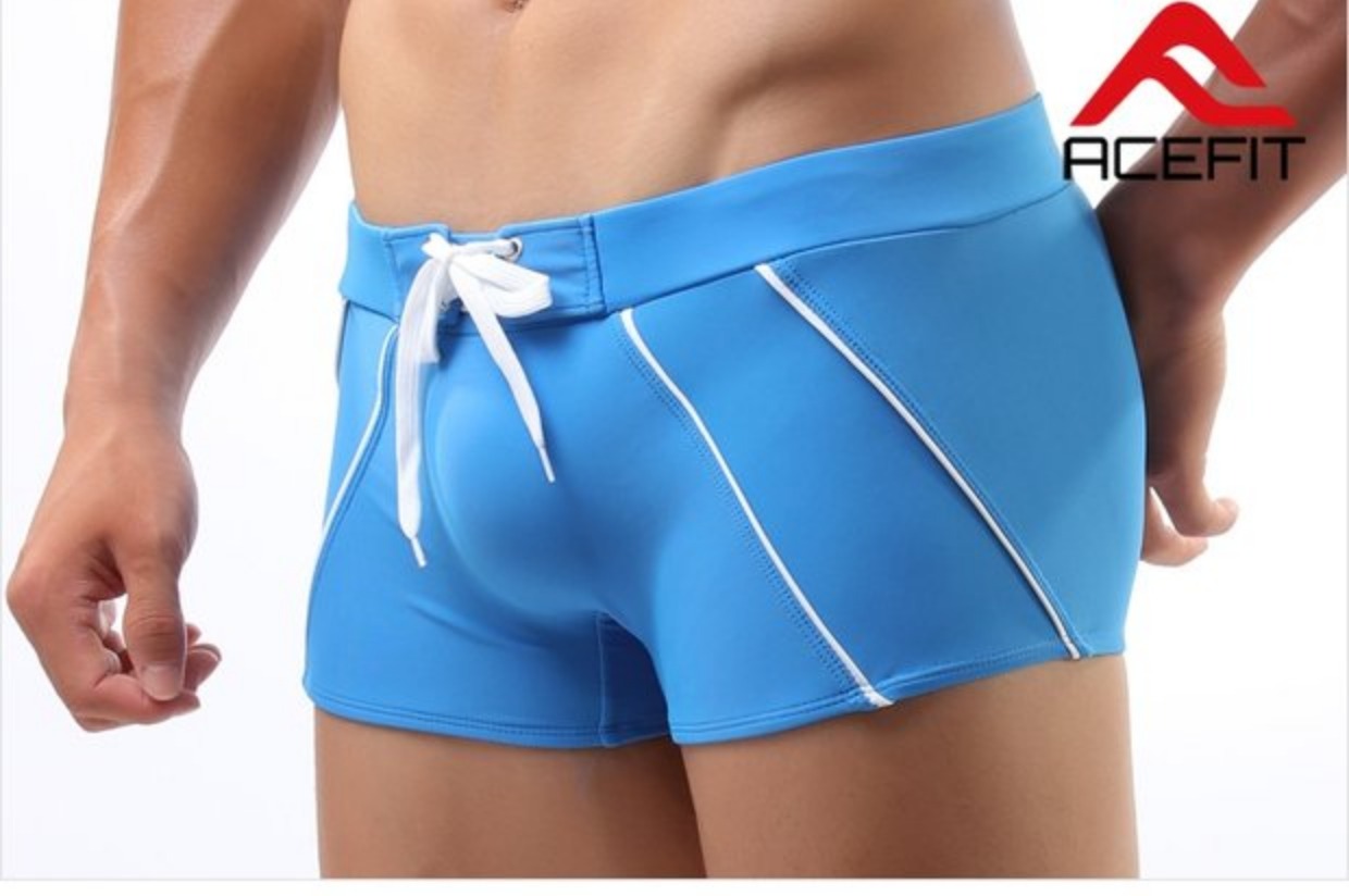 Bộ đồ tắm suối nước nóng góc phẳng dành cho nam của ACEFIT Quần bơi nam 506 có kích thước lớn quần bơi nam