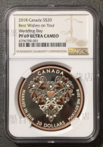 Canada 2018 Wedding Blessings Refined Silver Coins Marriage Coins NGC Packaging Coins 69 The total invoice can be remade