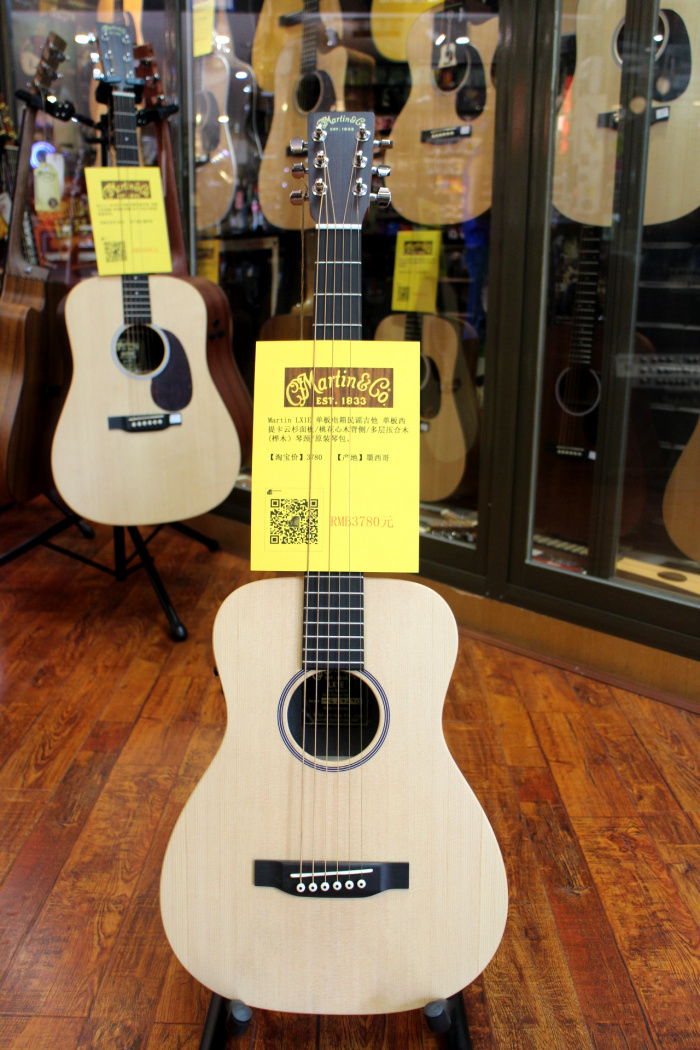 Martin Martin LX1 LX1E veneer travel folk acoustic guitar 34 inch