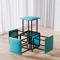Net red multifunctional five-in-one Rubiks cube combination stool household stackable sofa low stool living room coffee table storage