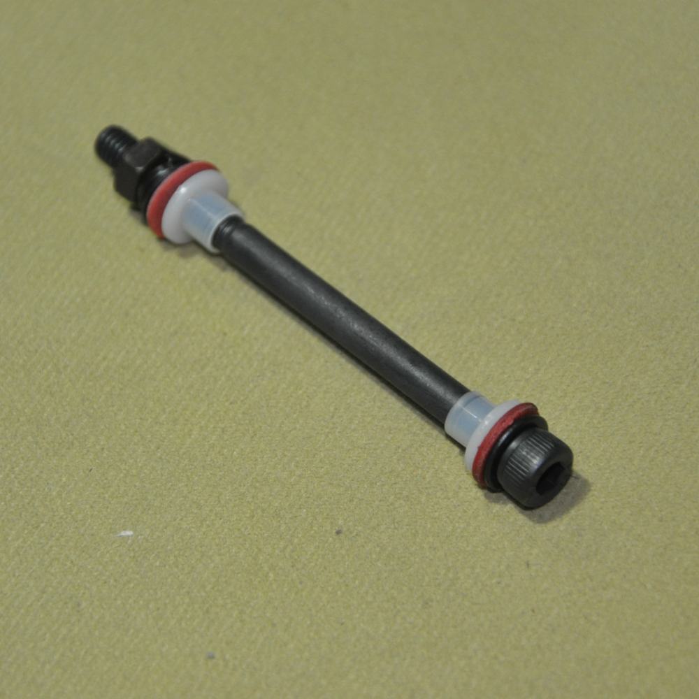 M4 hexagon square round bolt 12 class 9 cup head screw Black transformer fixing screw with insulation sleeve Domestic