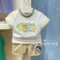 4-fold Teenie Weenie baby boy 21 summer male treasure short sleeve T-shirt T0RA216301O