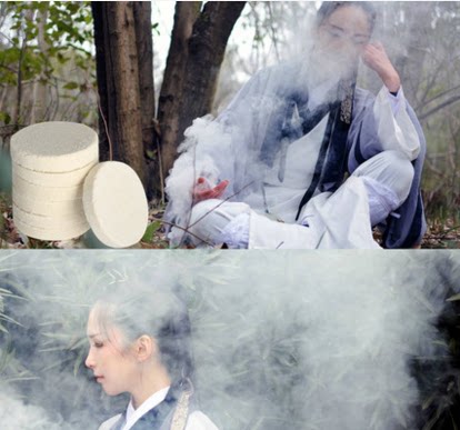 White Smoke Cake 10 Loaded Stage Smoke Effect Exterior View Advertising Photoshoot Movie and TV Smoke Pizza Assisted Props