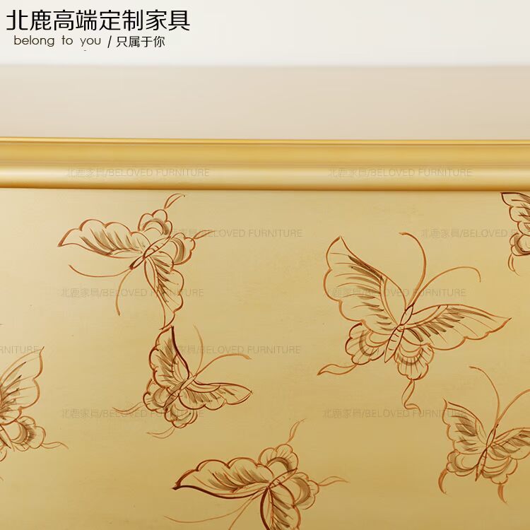 Bắc hươu cao cấp tùy chỉnh đồ nội thất Mỹ tân cổ điển Pháp gỗ rắn vẽ tay hiên bàn bên bàn ghế sofa một vài ME43 - Bàn / Bàn bàn gỗ nhỏ