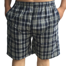 2021 Summer Mens Cotton 5 Plaid Plaid Pants Shorts Casual Beach Pants Summer Loose Size Tide