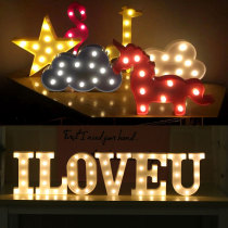 Love night light Valentines Day letter light Modeling light Wedding party window decoration colorful light display Confession gift