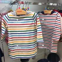 On the road 5 fold mikihouse girl striped dress dress soft geranium spring autumn MH13-1901-618