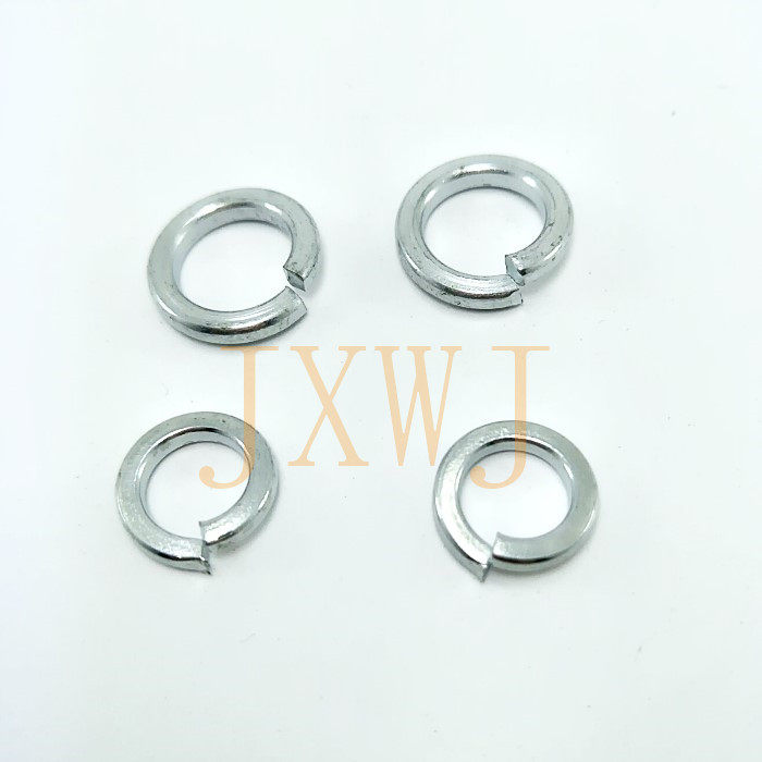 Carbon steel galvanized elastic cushion opening anti-slip elastic gasket GB93 screw mat Hushi cushion color zinc spring gasket