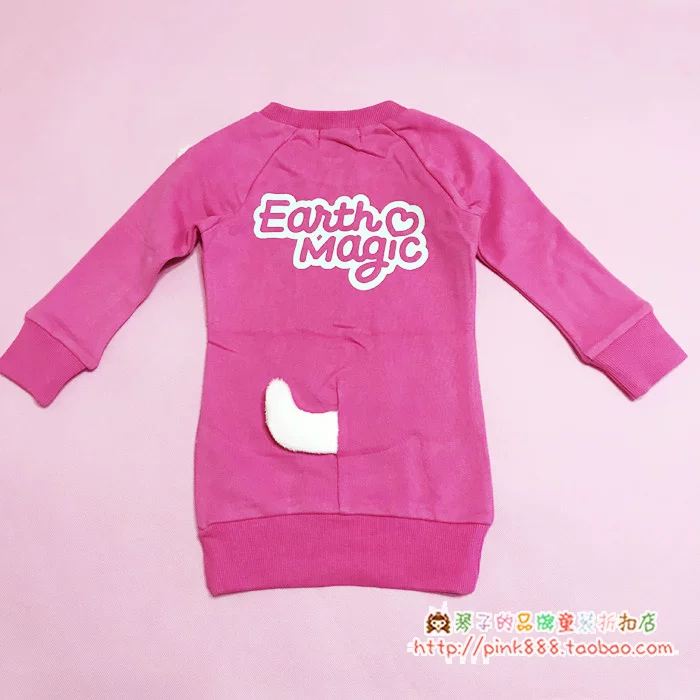 Spot Earthmagic EM Bear топ девочки stereo котик кролик уши хвост хвост длинный свитер