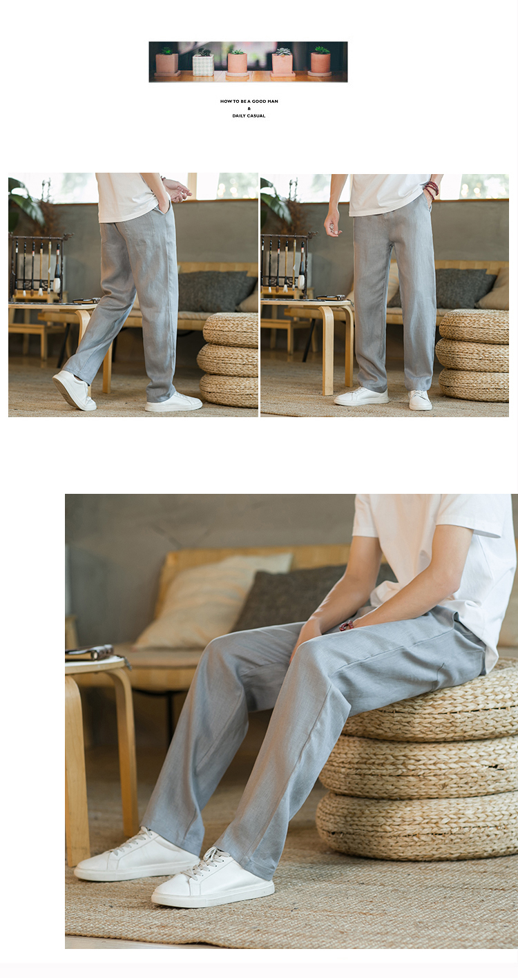 C6101 1020K QUẦN NAM HANNKZ MÙA HÈ PHỤC CỔ CỔ ĐIỂN THỜI TRANG NAM VẢI BÔNG G03 SẢN PHẨM MỚI
