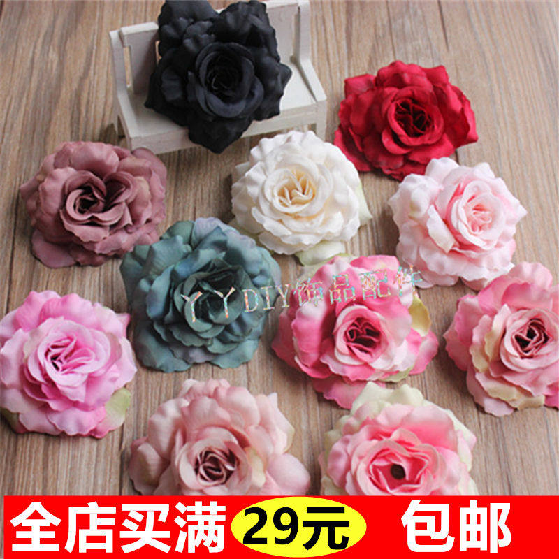 2016 New Han Fake Model Rose Flower Handmade Brochure Rose Wedding Decoration Material 8cm