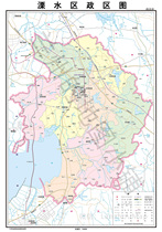  (Electronic version of jpg image)Nanjing Lishui District map Political district map Township map Contact customer service before shooting