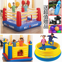 Childrens Inflatable Trampoline Toy House Small Playground Naughty Jumping Ball Pool Inflatable Castle Home Indoor