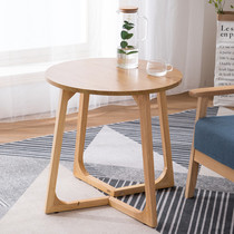 Small coffee table mini coffee table leisure long table solid wood small round table square table side sofa side table bedroom triangle table