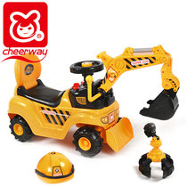 Childrens excavator large can sit and ride excavator Baby excavator Qiyue toy engineering vehicle