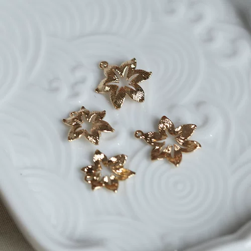 Латунная подвеска в форме цветка, китайская шпилька, аксессуар для волос, аксессуары, DIY