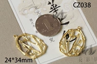 CZ038 латунь цвет один бамбук