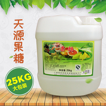Factory price direct sales Guangzhou Tianyuan fructose syrup large barrels fructose milk tea flavored syrup 25KG