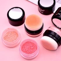 Ruo Ruo polished silky blush with mushroom head brush head mirror pink skin tone three-dimensional repair to enhance the color