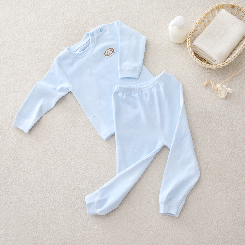 Bộ đồ lót nhung trẻ em ấm áp cho nam Bộ quần áo cotton cho bé trai và bé gái mùa thu màu cotton bé gấu Wright sản phẩm mới áo trẻ em