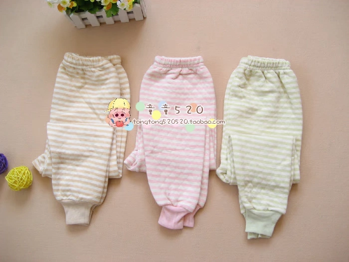 Bộ đồ lót bằng vải cotton trẻ em Xiao Qinglong màu sắc cho nam và nữ áo len cotton dày quần áo mùa thu cho bé