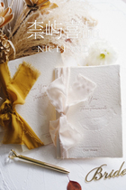 Yu Xin wedding vows card handmade vows card sulfuric acid paper bridegroom bride oath