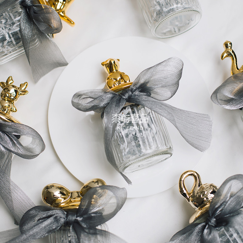 Nay Festive Wine X Glass Jars Sugar Box O Style Companion Gift Wedding Creativity Transparent Glass Ceramic Delight Box