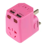 Многоофункциональный туристический конверсионный штекер двойной USB Global General -purpose Travel Universal Conversion Cocket