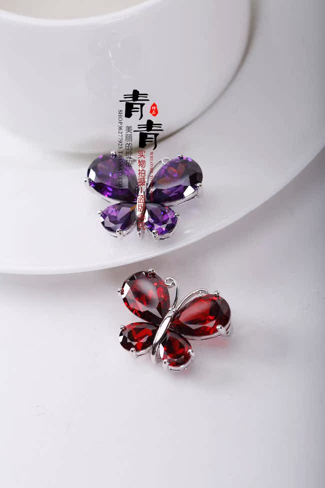 Broche femme en cristal naturel pierres semi-précieuses - Ref 1176302 Image 23