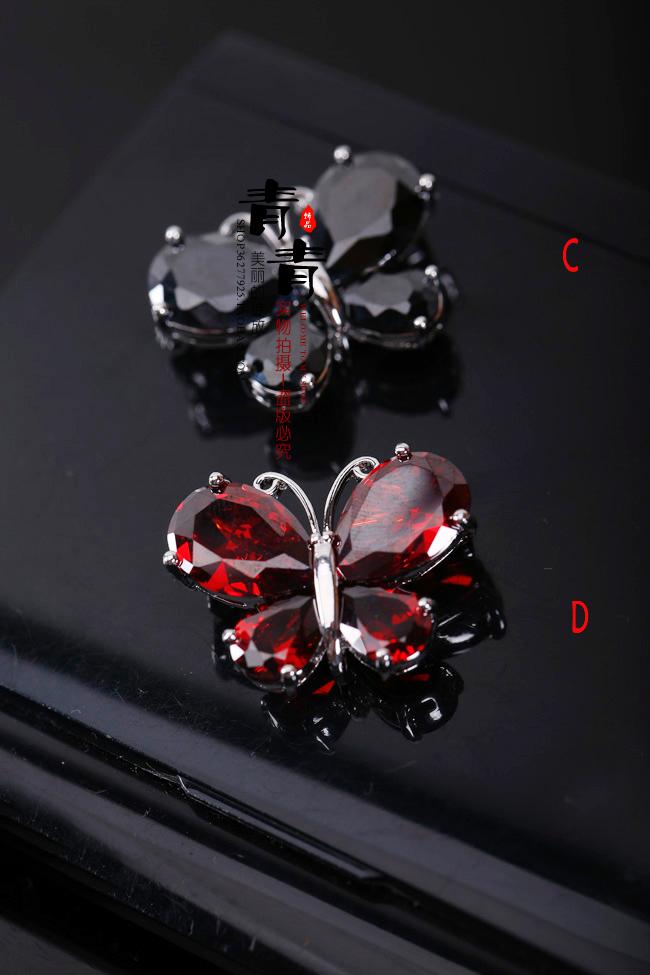 Broche femme en cristal naturel pierres semi-précieuses - Ref 1176302 Image 17