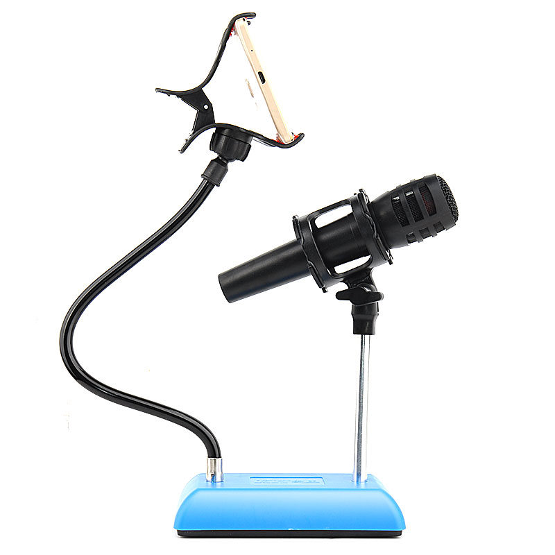 Mobile phone singing microphone stand anchor YY recording K song microphone microphone stand creative simple personality