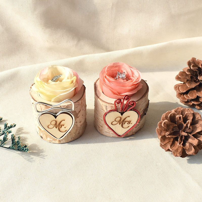 ins wood ring box wedding wedding to ring box ring box lettering and sensussen wedding photo props