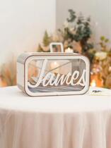 Custom Name Personalized Wooden Wedding Card Box Wedding Gift Idea Wedding Wooden Box Wedding Card Box