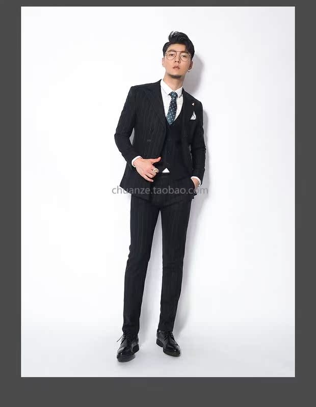 Bộ đồ đôi phù hợp với bộ đồ ba lỗ nam Kawasawa phiên bản Hàn Quốc của bộ đồ cổ rộng tự trồng phù hợp với kinh doanh - Suit phù hợp vest cưới