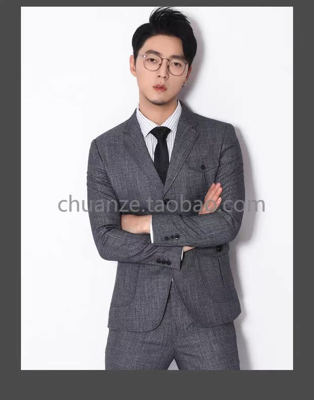 Bộ đồ trẻ trung phong cách châu Âu và châu Âu của Kawasawa áo nam đẹp