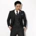 Kawasawa Vintage Anh len pha trộn mẫu xương cá phù hợp với bộ đồ ba mảnh Bộ đồ nam vest cưới Suit phù hợp