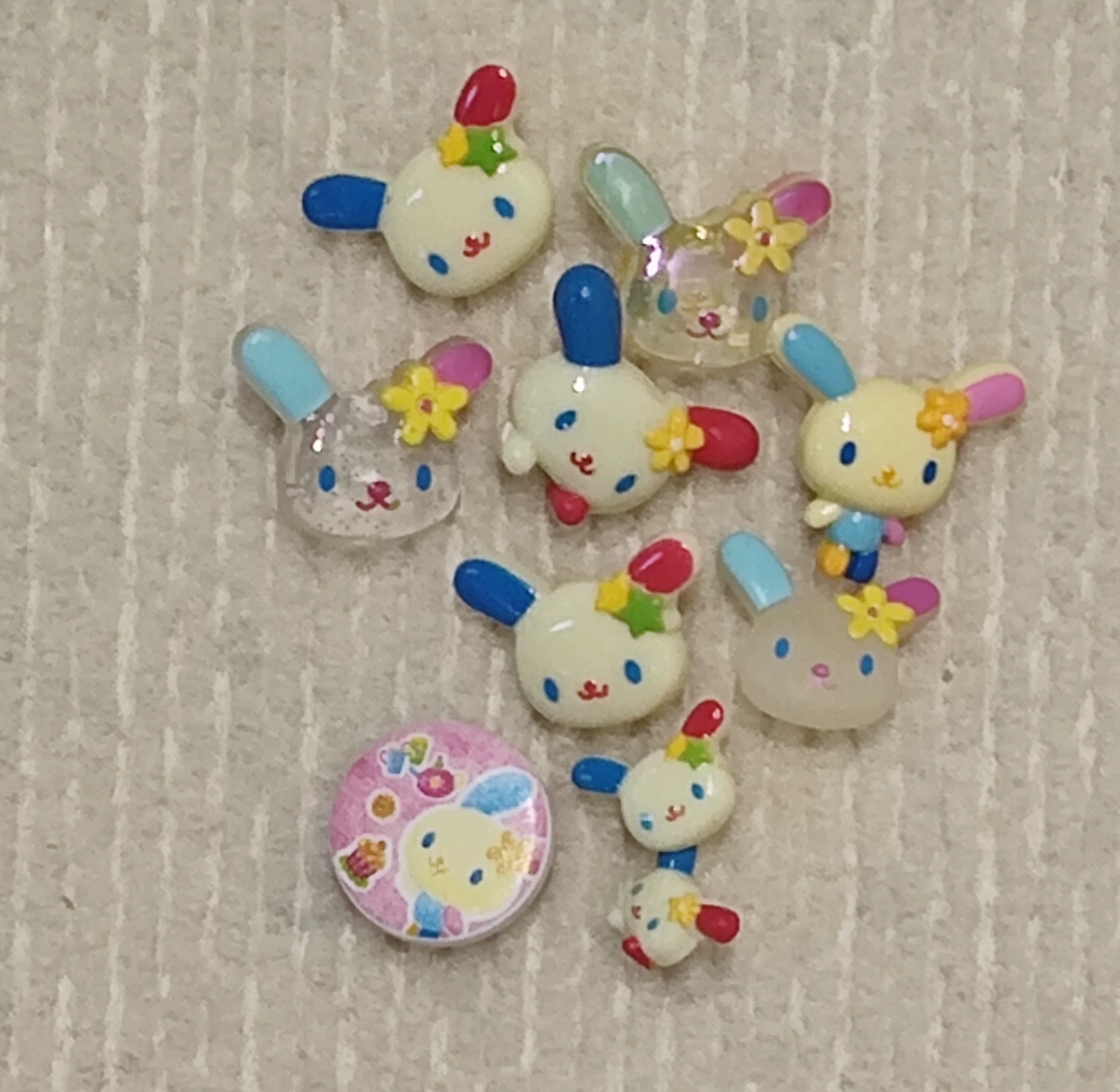 Spot Sanrio Sanrio Sanhua Rabbit Mihua Rabbit USAhana кнопочная модель кнопка DIY заколки для волос