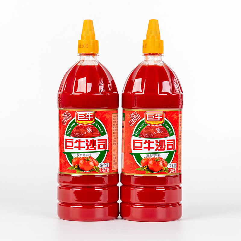 Giant Bull Tomato Sauce 1 26kg * 2 barrels Milked Sauce Bottle Shallots Pizza Burger Pizza Fast Food Restaurant Big Bottled Sauce