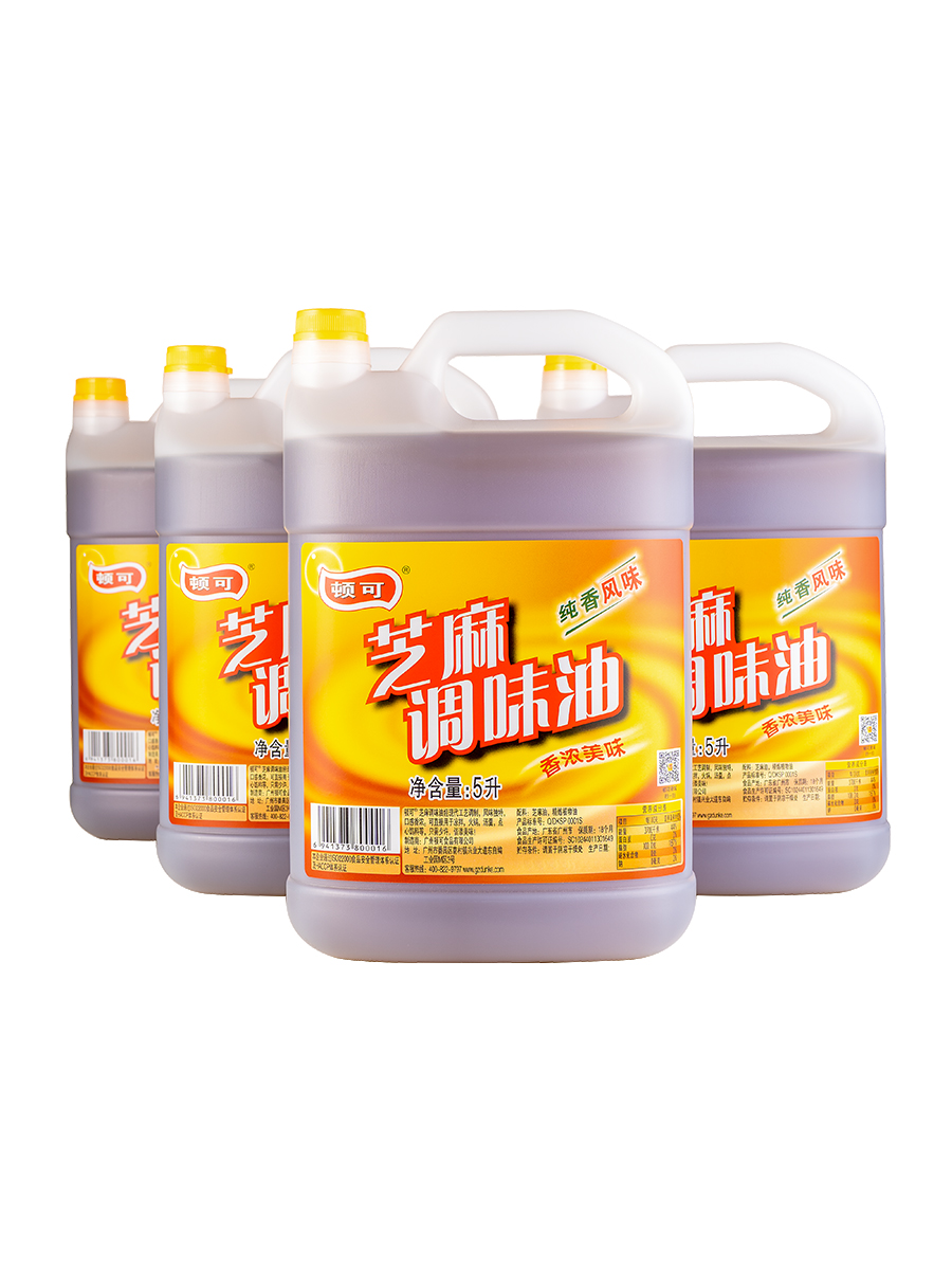 Dunke sesame seasoning oil 5L barreled catering restaurant commercial string hot pot oil dish cold pure sesame sesame oil