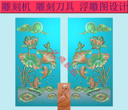 Numerical Control Engraving Machine Fine Sculpture Photo Relief Map Grayscale Stone Sculptures Stone Tombstone Tombstone Tuho Lotus Flower Sun Cloud