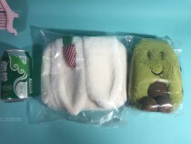 Fur Rabbit ears teenage girl 2019 autumn and winter 100 hitch cross Han Chaofeng