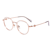 Helen Kellers new transparent textured literary and artistic small frame men and women can wear prescription anti-blue light myopia glasses H82607