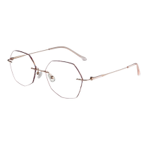 Helen Kellers new frameless beautiful edge myopia glasses for women can be equipped with light prescription glasses to prevent blue light K2014