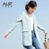 Ai Lusi Ting 2018 mùa xuân mới linen áo mỏng nữ lỏng V-Cổ Hàn Quốc phiên bản của phần dài cardigan áo ngắn áo kiểu nữ đẹp tuổi 40 Áo khoác ngắn