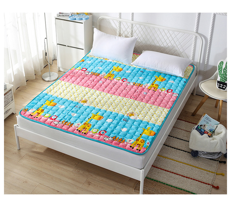 Flannel Rửa Nệm Nệm Sinh Viên Bunker Có Thể Gập Lại Giường Đôi Pads Tatami Nhung Chăn