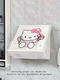 Kitty Bathroom Mural Storage Box, No-Drill Bathroom Folding Shelf, Waterproof Toilet Storage Rack for Clothes