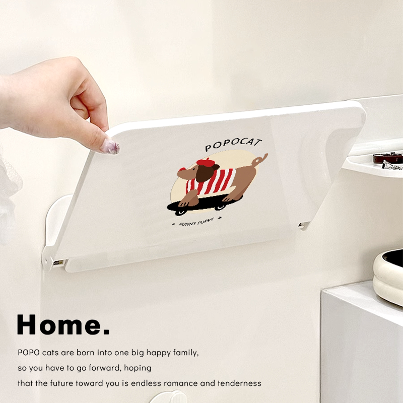 Dachshund Dog Punch-Free Foldable Storage Rack Student Dormitory Wall-Mounted Miscellaneous Storage Rack Bathroom Tissue Paper Phone Holder Dachshund Dog Punch-Free Foldable Storage Rack Student Dormitory Wall-Mounted Miscellaneous Storage Rack Bathroom Tissue Paper Phone Holder