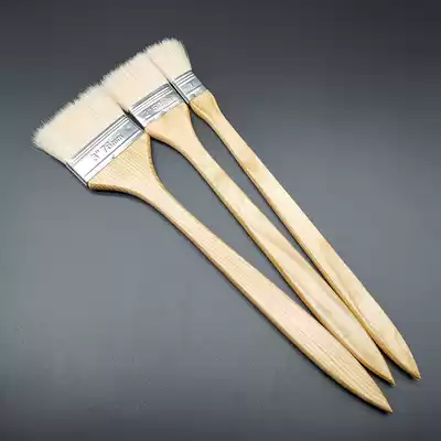 Refined long handle straight handle wool paint brush thickening extended Marine brush dust removal cleaning brush pure wool brush